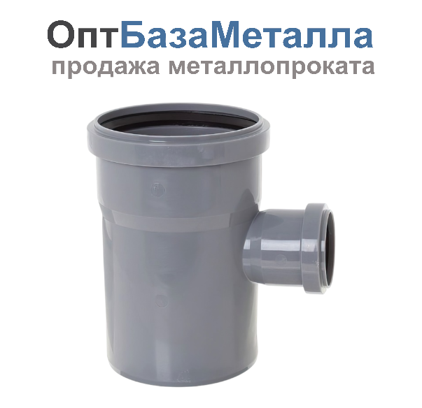 Тройник PP-H переходной серый Дн 50х40х87гр ап в/к VALFEX 24050040